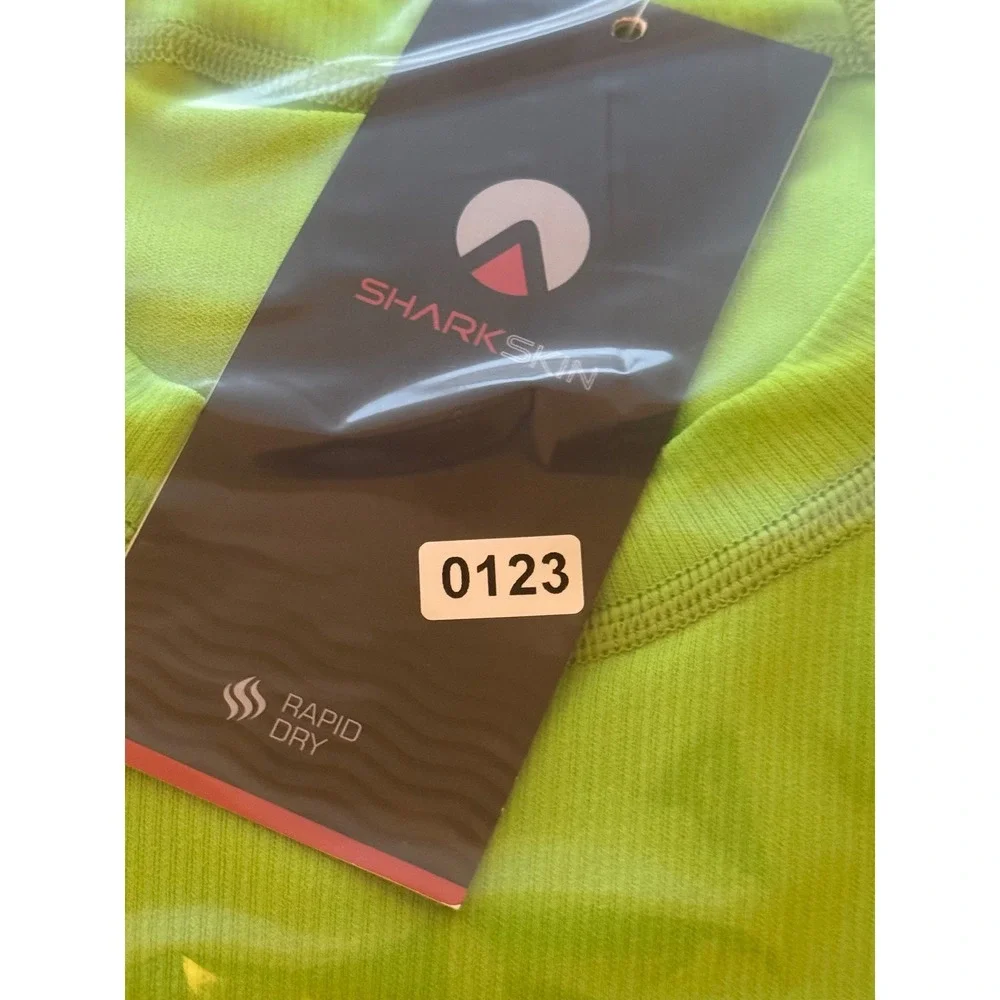 NEW Sharkskin Rapid‎ Dry Rash Guard XXS Lime Green Long Sleeve UPF 50+ Sun Shirt